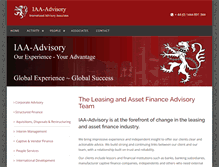 Tablet Screenshot of iaa-advisory.com